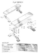 FIKSNA HORIZONTALNA KLUPA - FLAT RED LINE BENCH - Slika 9