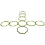 HEX AGILITY GRID SYSTEM - šesterokutni obruči za agilnost (5 komada) - Slika 4