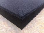 30mm, GUMENA KVADRATNA PLOČA 50X50cm, CRNA - Slika 3
