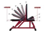 SET - NEW LINE STALCI + ADJUSTABLE BENCH RED LINE - Slika 12