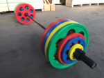 SET OLIMPIJSKIH 7-GRIP GUMIRANIH PLOČA SA MUŠKOM ŠIPKOM - Slika 4