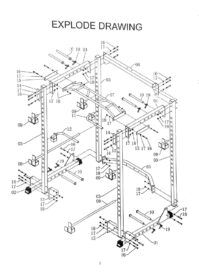 POWER RACK HEAVY DUTY - samostojeći kavez za trening - Slika 3