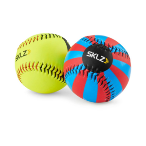 SKLZ Spin Vision Softball | Set 2 edukativne lopte za rotaciju - ŽUTA