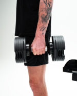 Adjustable dumbbell Motiox Carbon Black home gym