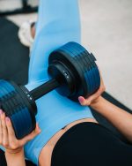 Podesiva bučica MOTIOX PRO 2-32 kg - Adjustable Dumbbell - PLAVA - Slika 5