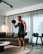 Podesiva bučica MOTIOX PRO 2-24 kg - Adjustable Dumbbell - CRNA - Slika 9